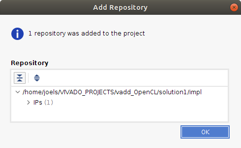 Outline of IP repository configuration continues.