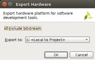 Export hardware and launch the SDK