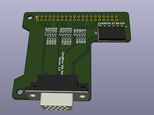PCB VGA DAC front